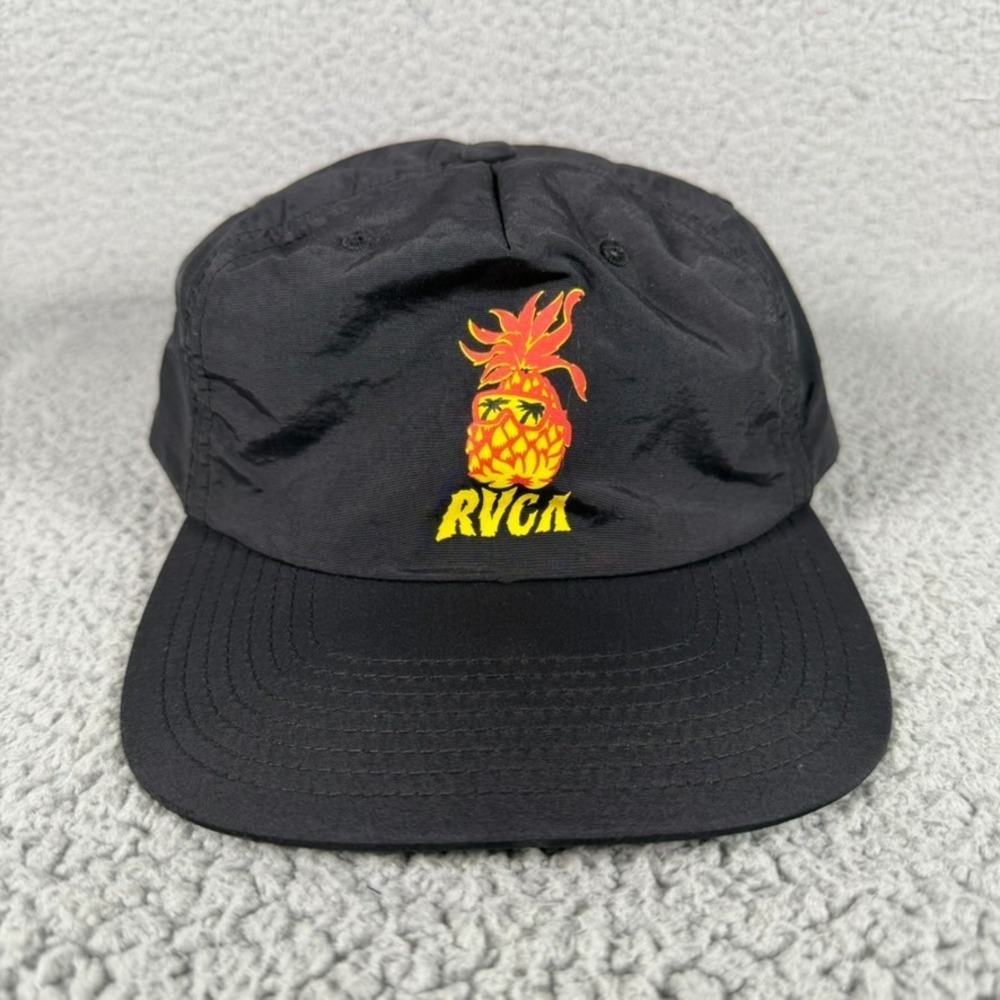 RVCA Pineapple 6 Panel Cap Unisex Mid Fit Outdoor Skate Surf Casual 100% Nylon